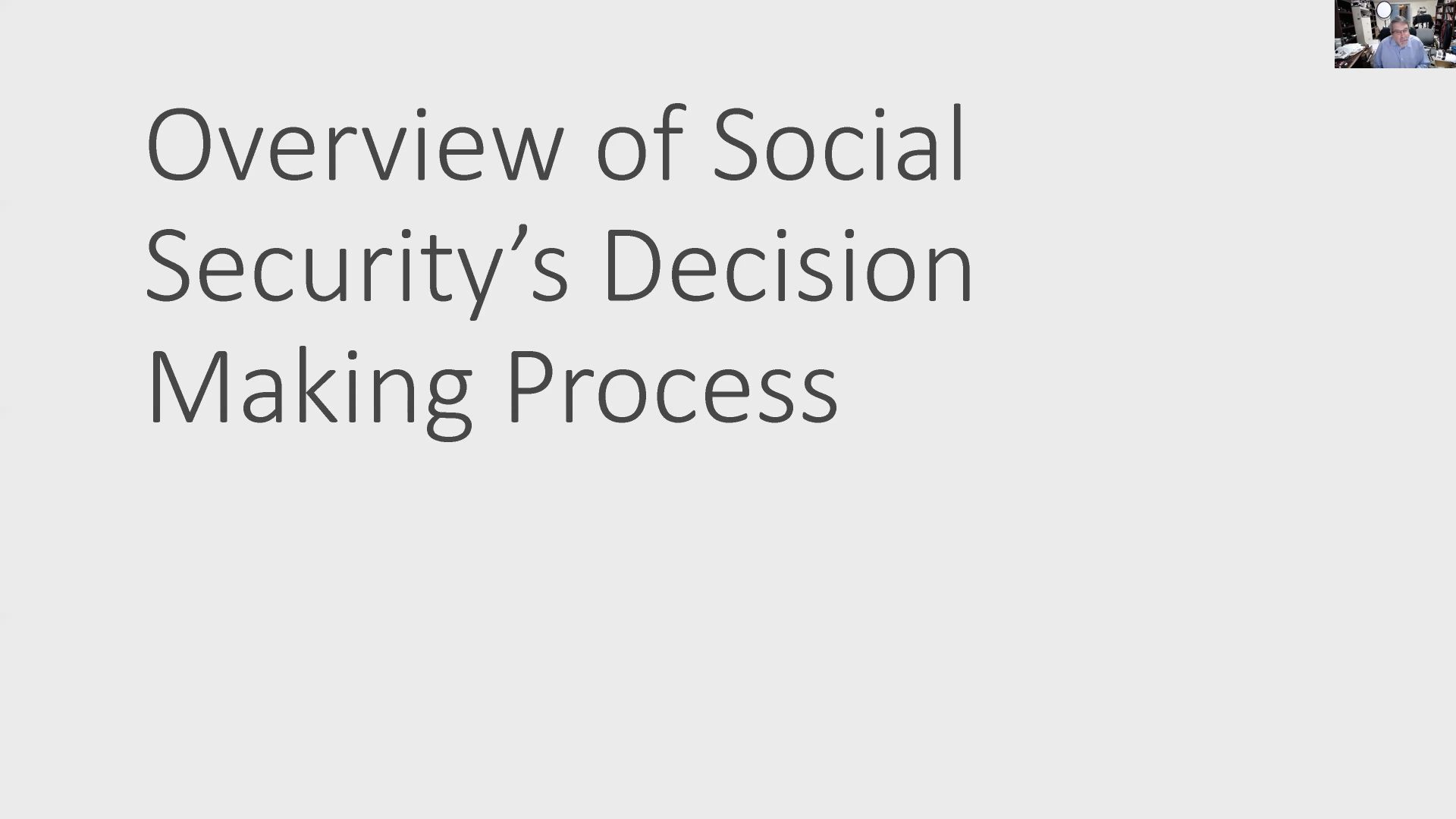 Overview of Social Security’s Decision Making Process Thumbnail