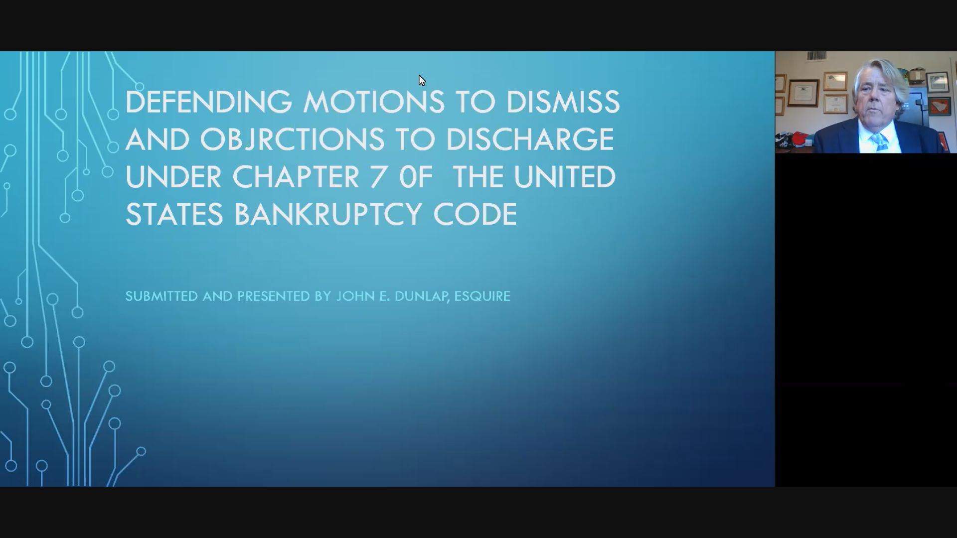 Defending Motions to Dismiss and Objections to Discharge Under Chapter 7 United States Bankruptcy Code Thumbnail