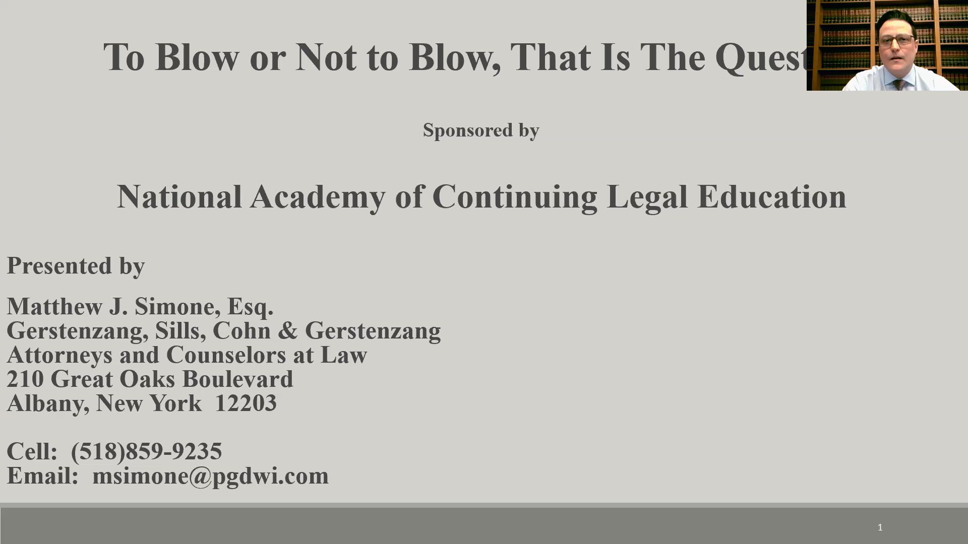 Breathalyzer Tests: To Blow or Not To Blow, That is The Question Thumbnail