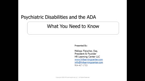ADA and Psychiatric Disabilities Thumbnail