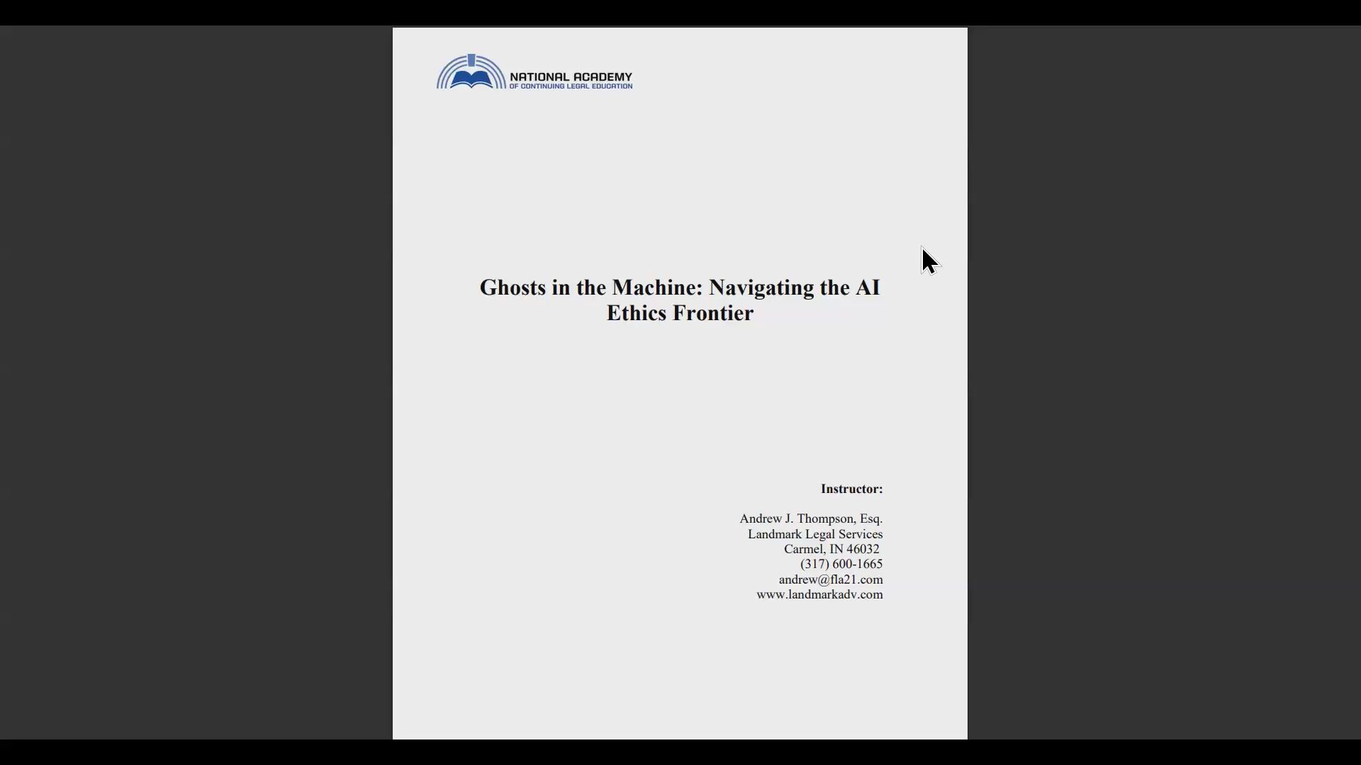 Ghosts in the Machine: Navigating the AI Ethics Frontier Thumbnail