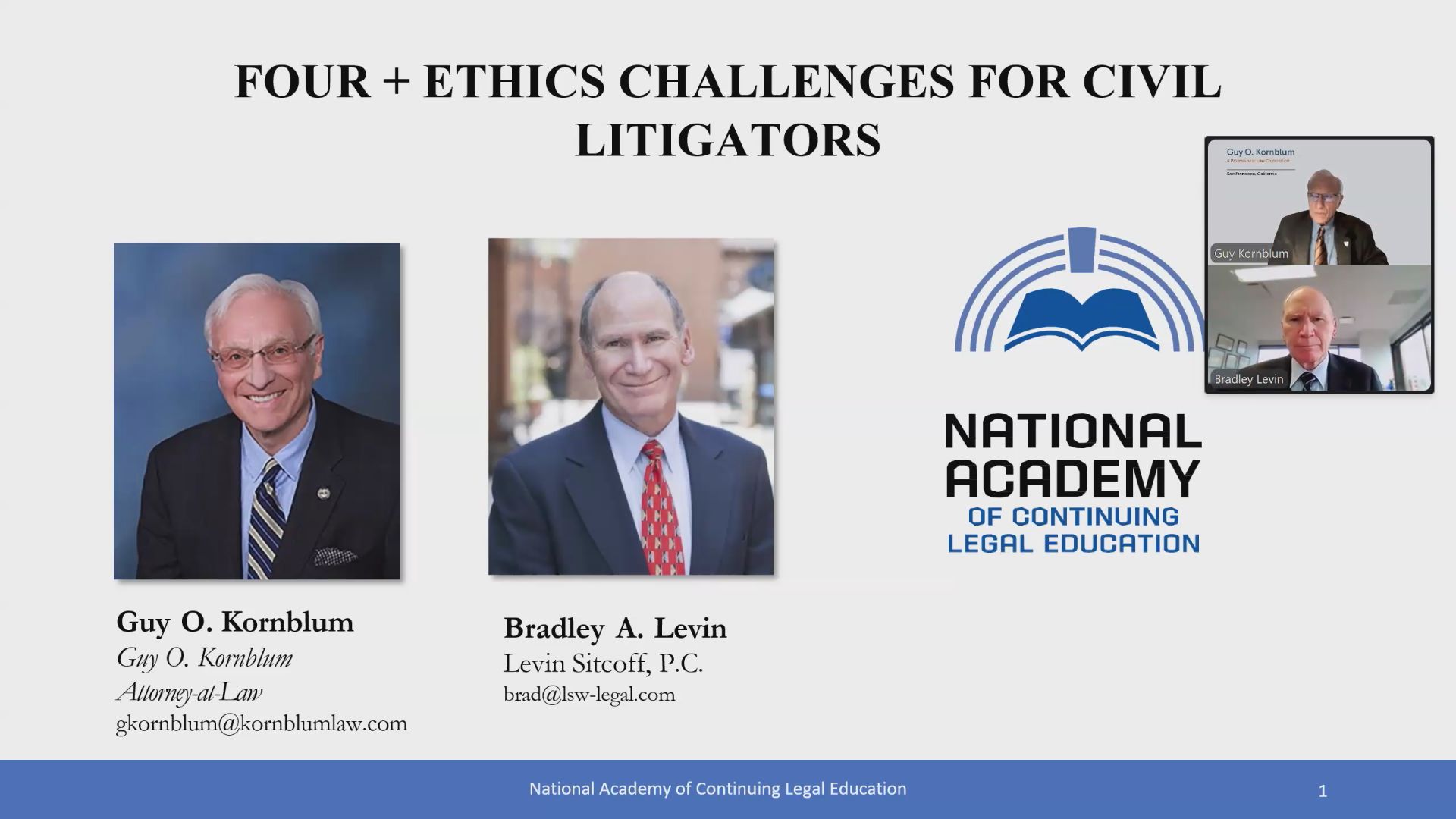 Four + Ethics Challenges for Civil Litigators Thumbnail
