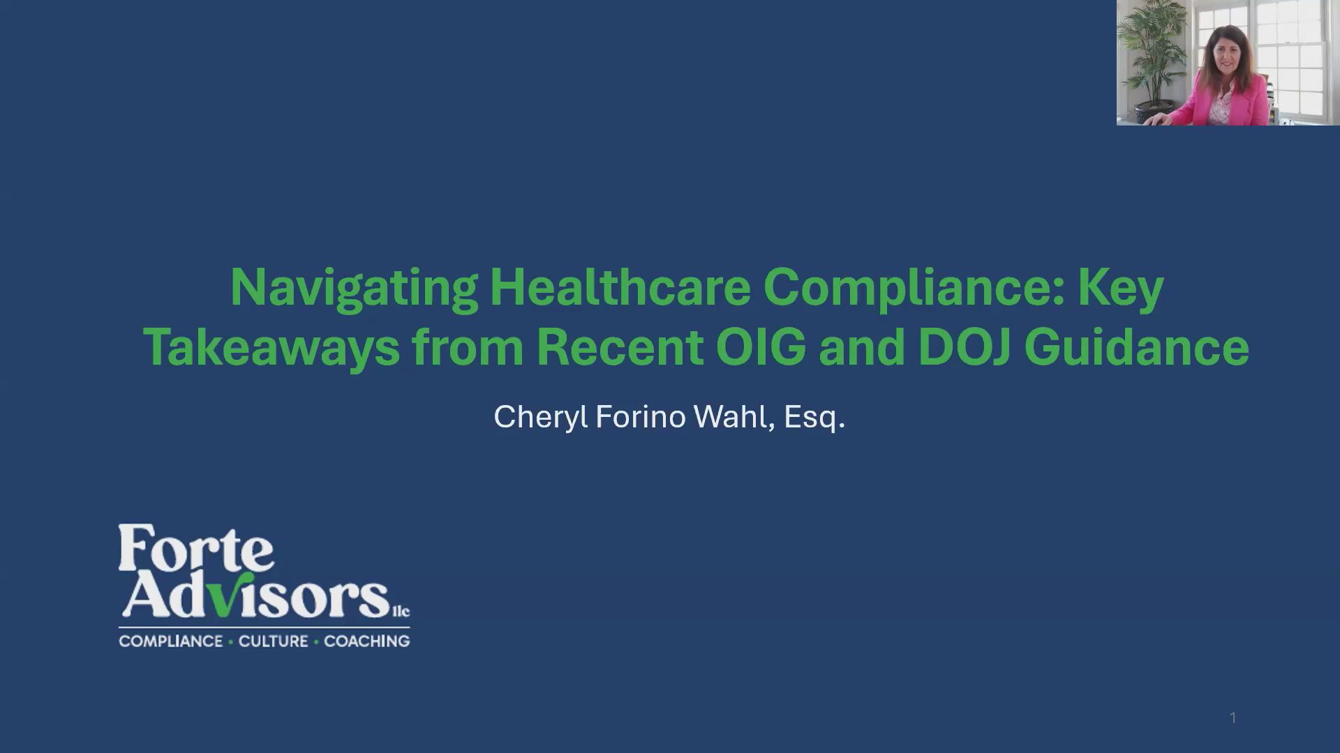 Navigating Healthcare Compliance: Key Takeaways from Recent OIG and DOJ Guidance Thumbnail
