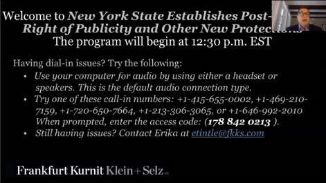 New York State Establishes Post-Mortem Right of Publicity and Other New Protections Thumbnail