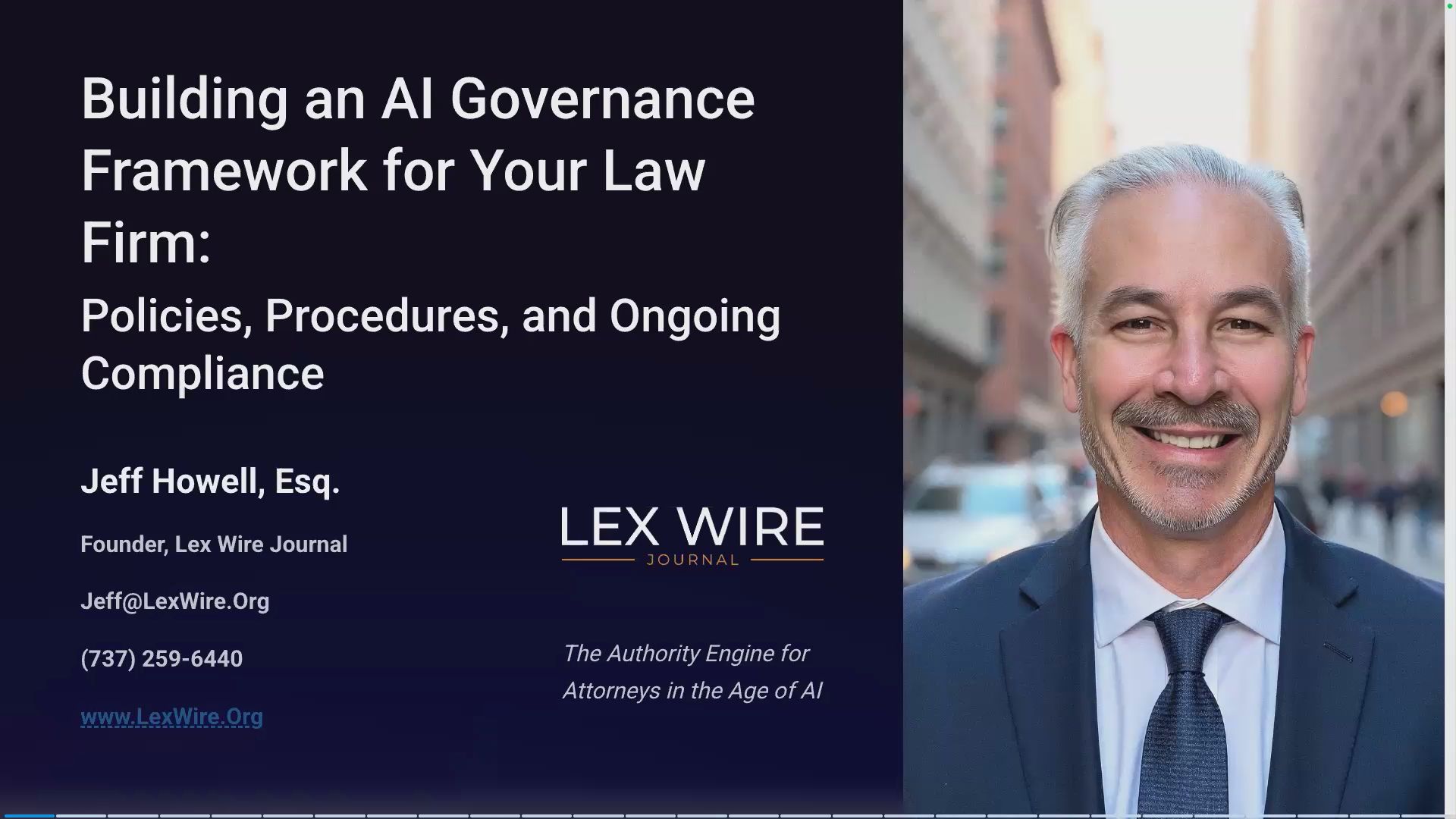 Building an AI Governance Framework for Your Law Firm: Policies, Procedures, and Ongoing Compliance Thumbnail