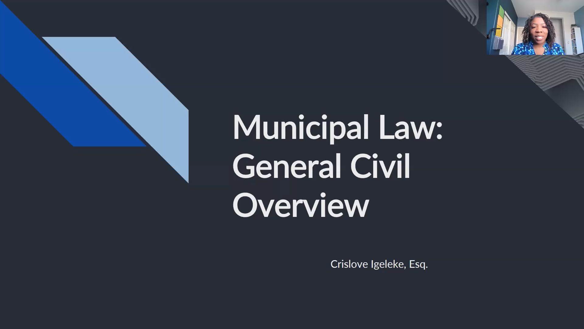 Municipal Law: General Civil Overview Thumbnail