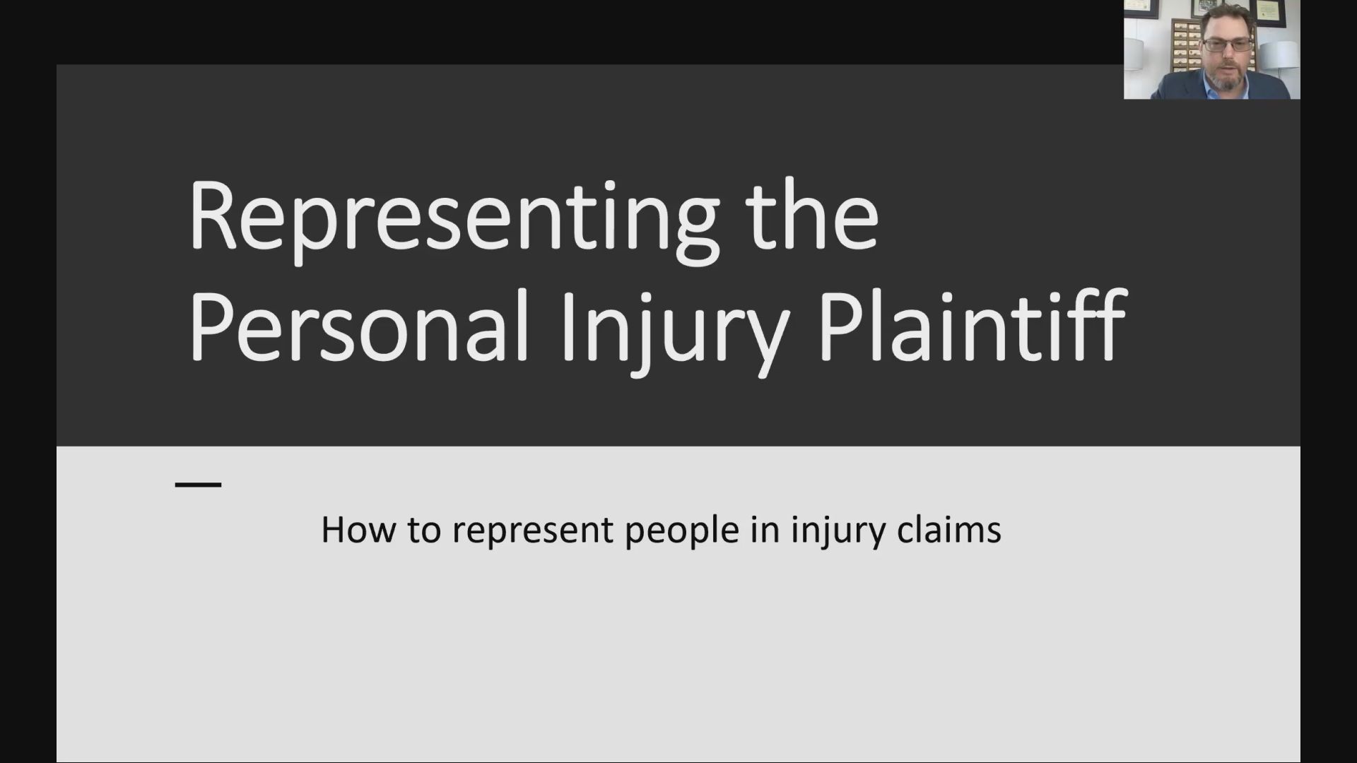 Representing the Personal Injury Plaintiff: How The Sausage is Made Thumbnail