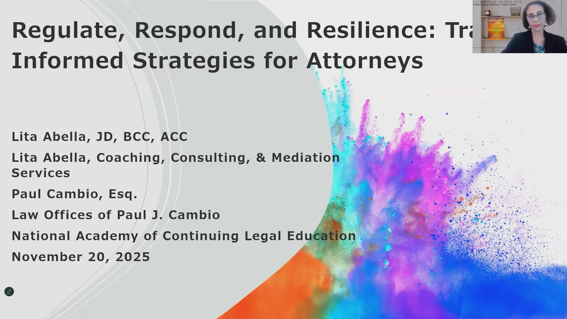 Regulate, Respond, and Resilience: Trauma-Informed Strategies for Attorneys Thumbnail