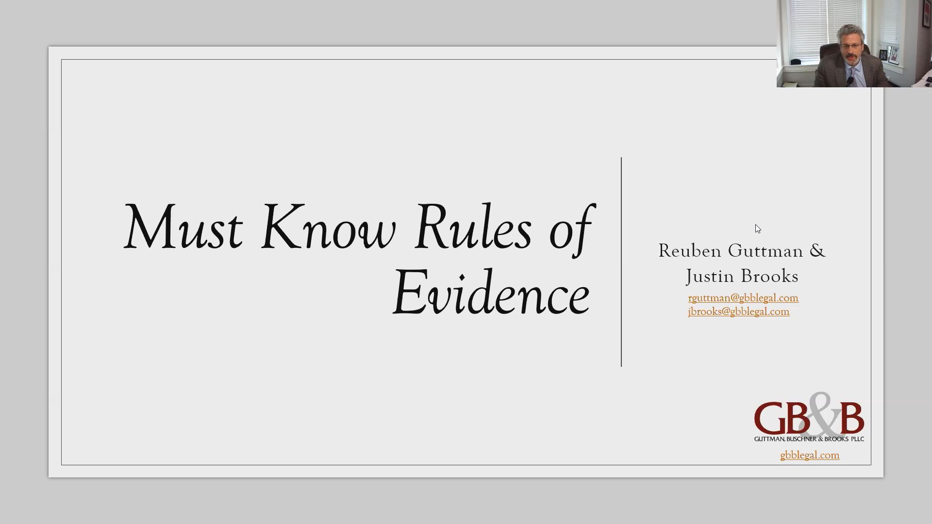 Must Know Rules of Evidence Thumbnail