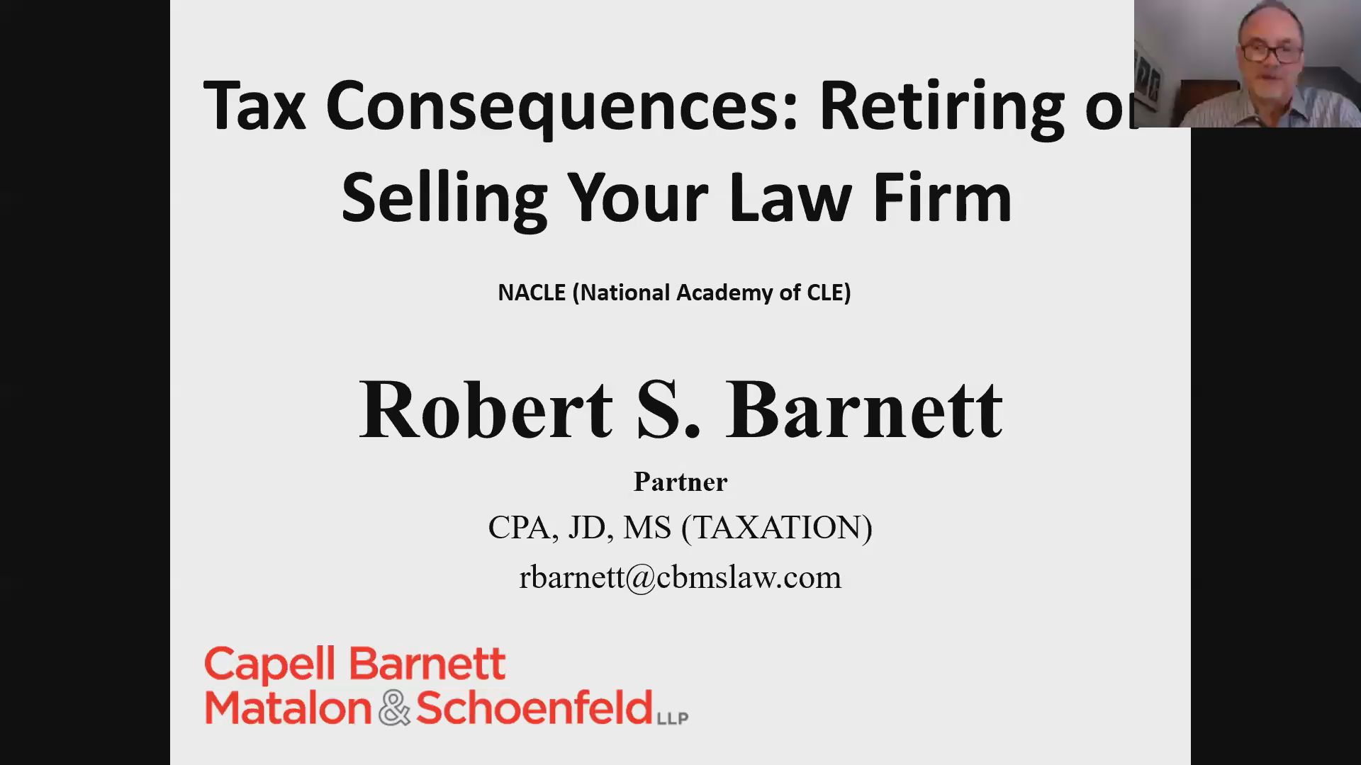 Tax Consequences of Retiring or Selling Your Law Practice Thumbnail