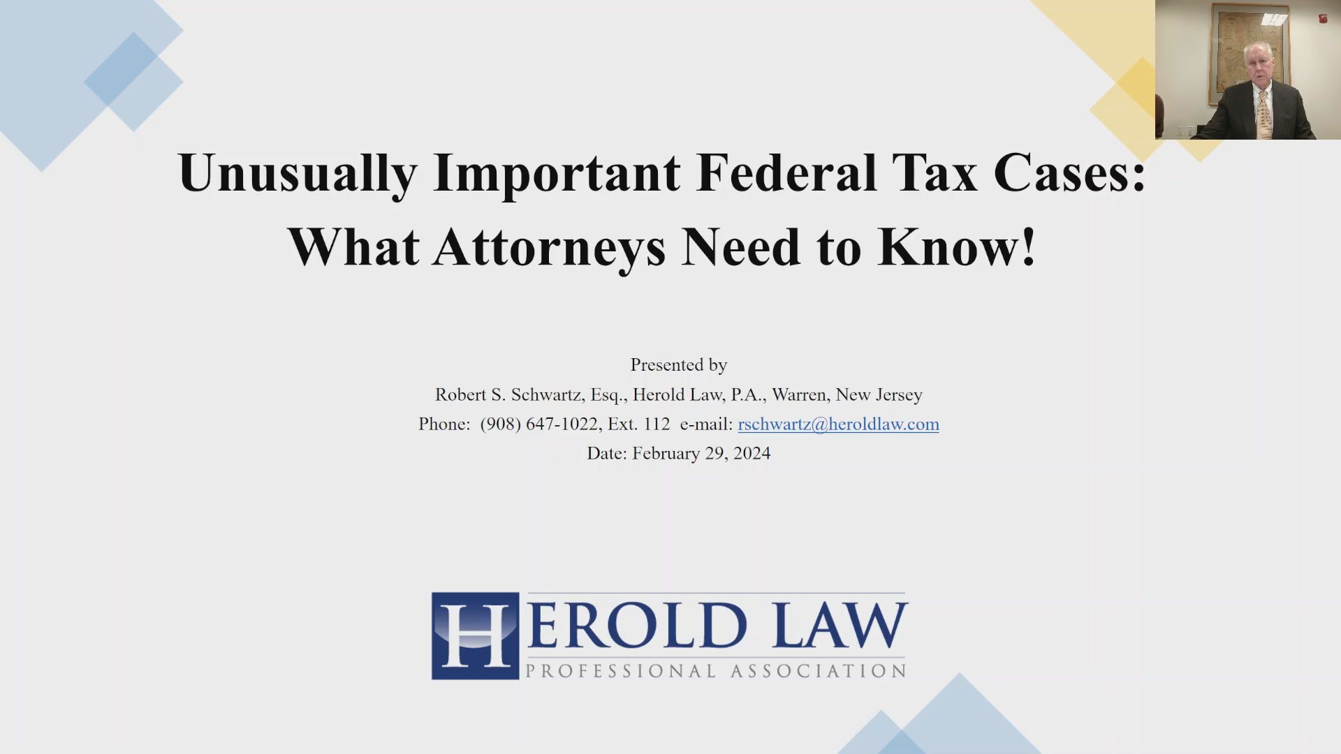 Unusually Important Federal Tax Cases: What Attorneys Need to Know Thumbnail