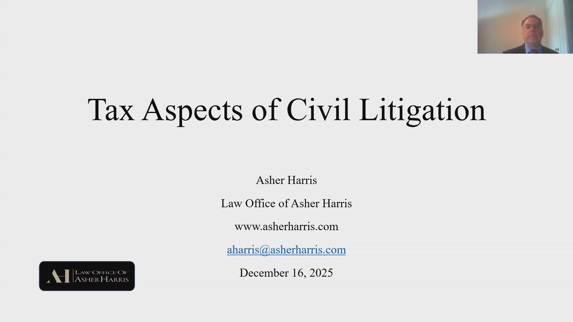 Tax Aspects of Civil Litigation Thumbnail