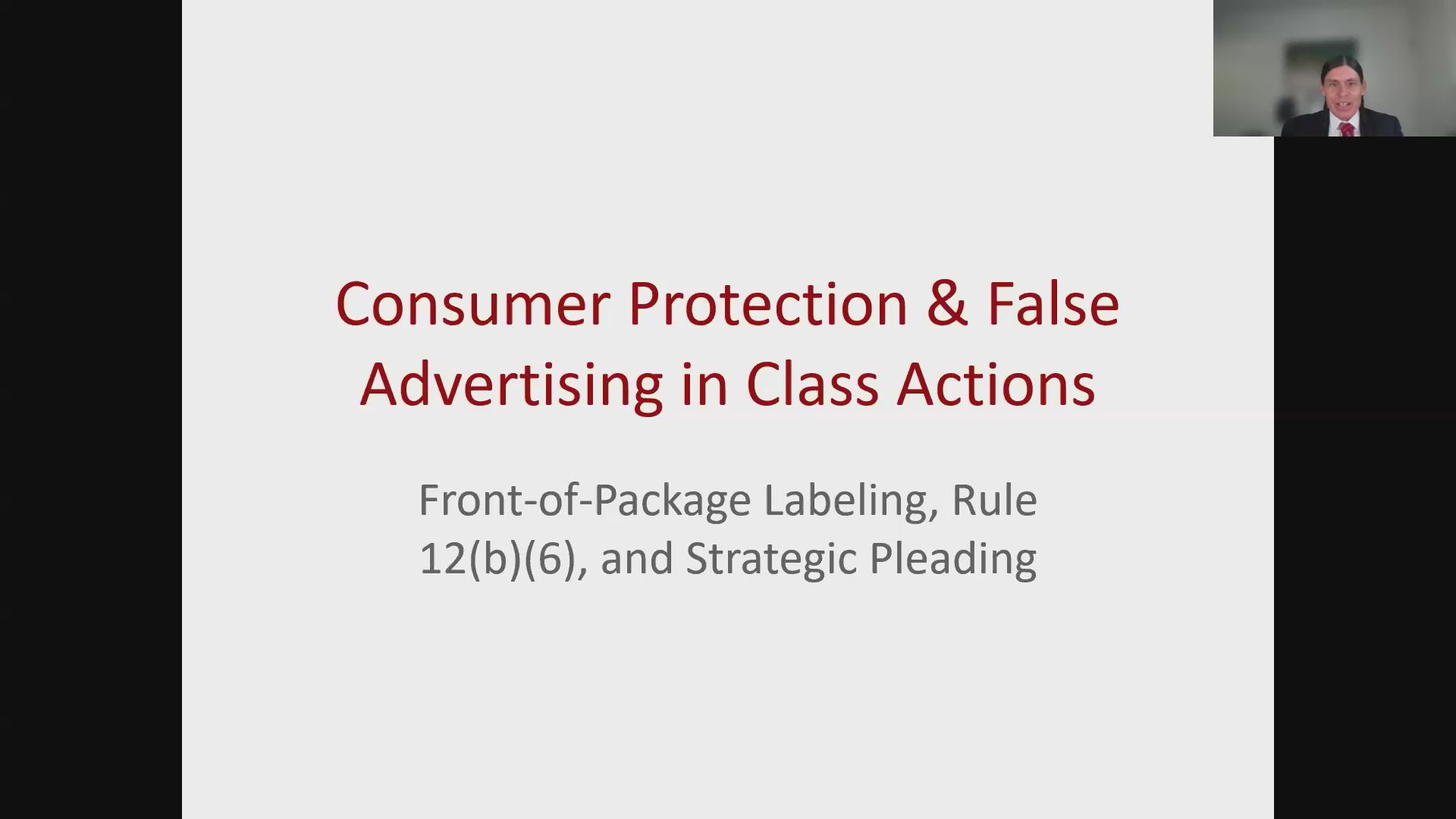 Class Actions: Deceptive Consumer Labels Thumbnail
